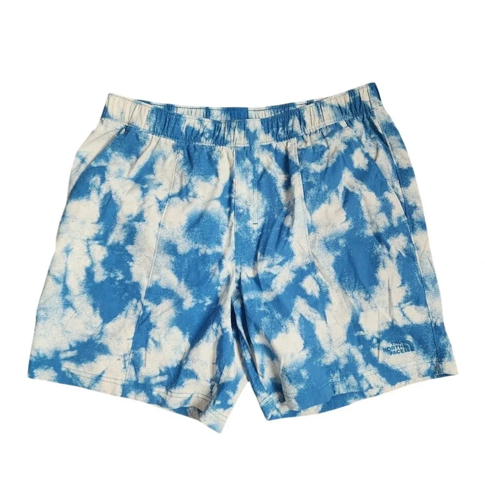 THE NORTH FACE Printed Class V Pull On Shorts Blue Tie Dye M‎